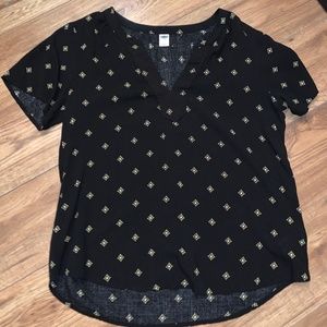 Blouse with white/yellow flower pattern